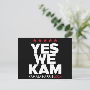 Kamala Harris Ja Vi Kam för US President 2024 Vykort