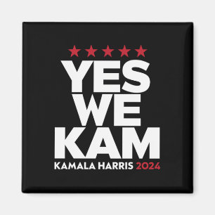 Kamala Harris Ja, vi Kam till USA:s president 2024 Magnet