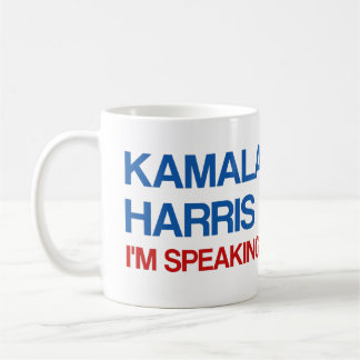 Kamala Harris, jag pratar! Kaffemugg