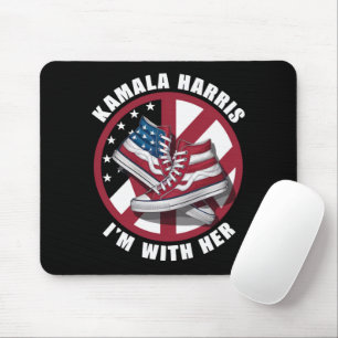 Kamala Harris Jag stödjer henne Patriotiska Conver Musmatta