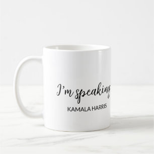 Kamala Harris Jag talar 2024 Kaffemugg