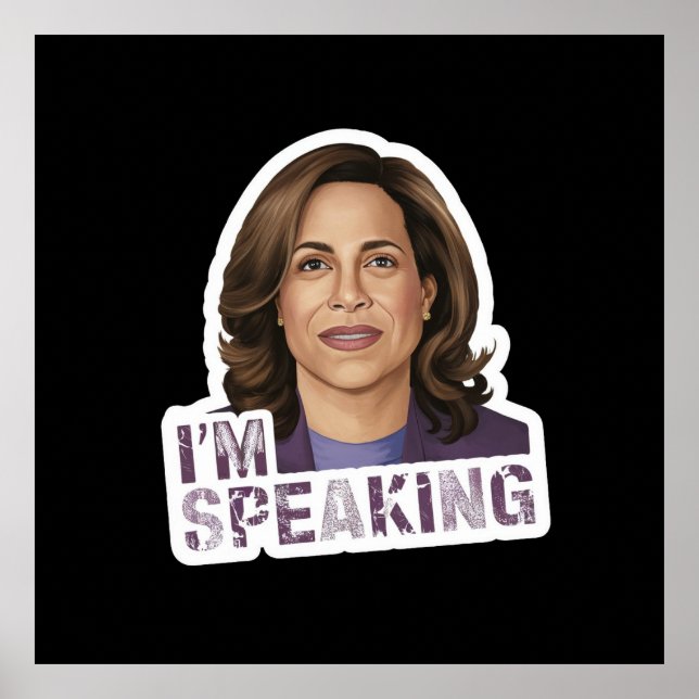 Kamala Harris jag talar, historisk debatt citat Poster (Framsidan)
