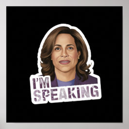 Kamala Harris Jag Talar, Historiskt Debattcitat Poster