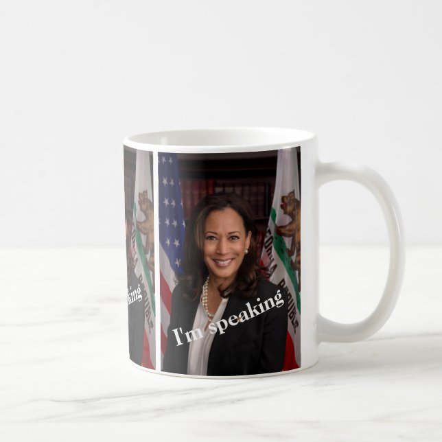 Kamala Harris - jag talar Kaffemugg (Höger)