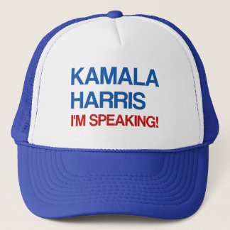 Kamala Harris jag talar! Keps