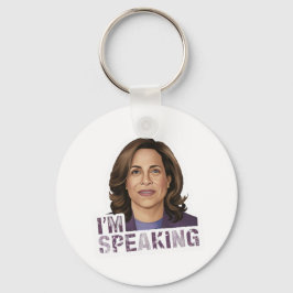 Kamala Harris Jag talar om en förhoppningsfull deb Nyckelring