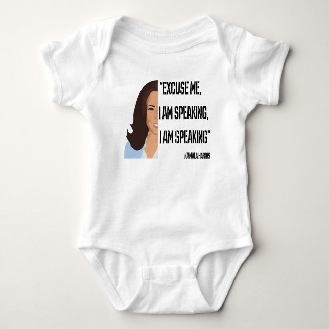 Kamala Harris jag talar T Shirt (Framsida)