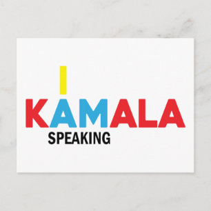Kamala Harris, jag talar Vykort