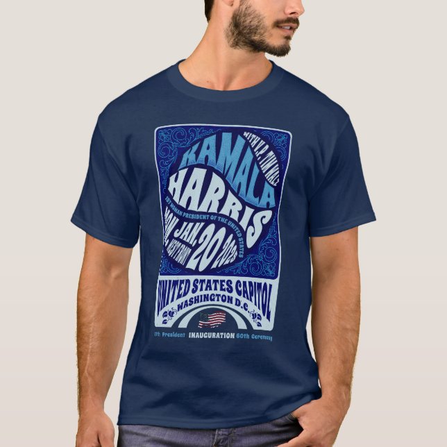 Kamala Harris Jan 20:e installationen 2025 T Shirt (Framsida)