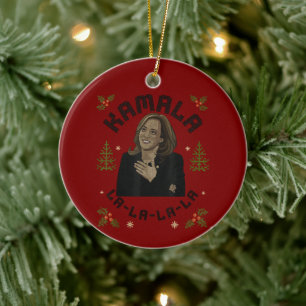 Kamala Harris jul Julgransprydnad Keramik