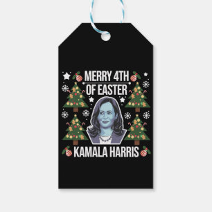 Kamala Harris jul Santa glad påsk 4 Presentetikett