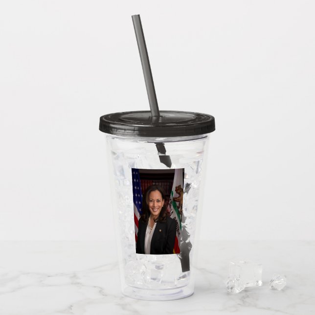 Kamala Harris Kandidat till president US 2024 Take Away Mugg (Framsida Ice)
