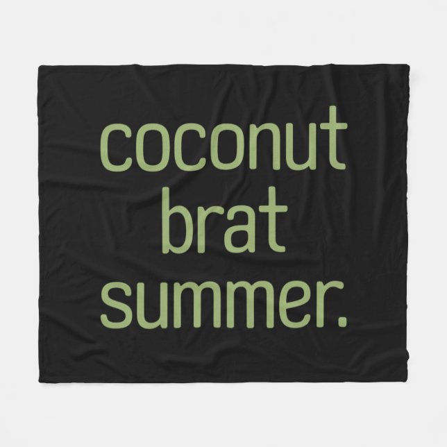 Kamala Harris Kokos Brat Sommar 2024  Fleecefilt (Framsidan (Horisontell))