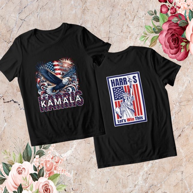 Kamala Harris : Låt oss Win this T Shirt (Skapare uppladdad)