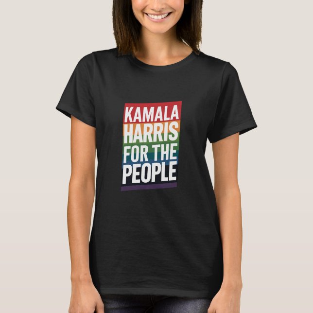 Kamala Harris LGBTQ Gay pride Lesbisk Funny Gift T Shirt (Framsida)