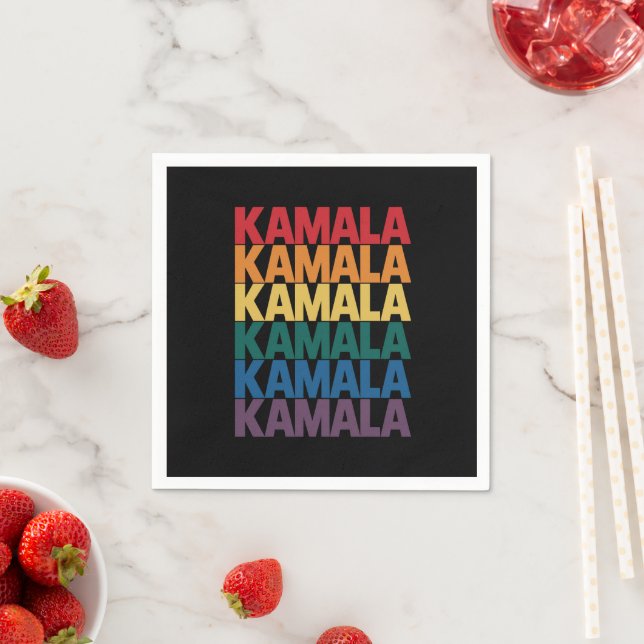 Kamala Harris LGBTQ Gay pride Lesbisk Roligt Gift Pappersservett (Insitu)