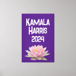 Kamala Harris Lotus 2024 Canvastryck