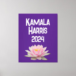 Kamala Harris Lotus 2024 Canvastryck