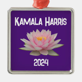 Kamala Harris Lotus 2024 Julgransprydnad Metall
