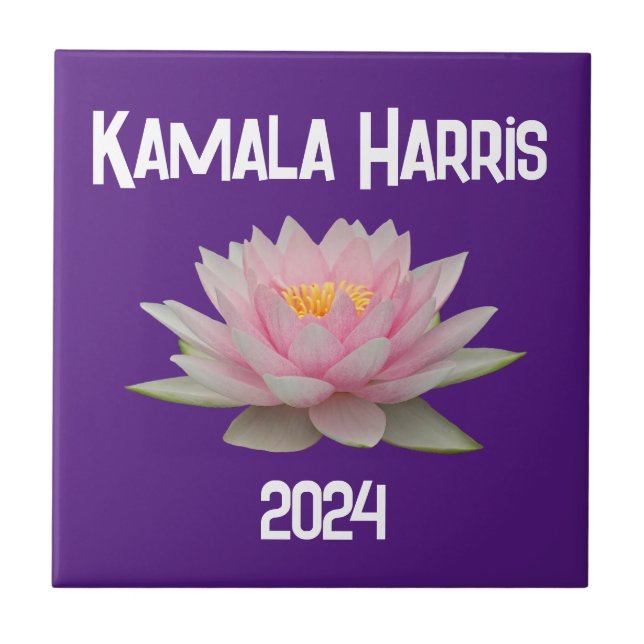 Kamala Harris Lotus 2024 Kakelplatta (Framsidan)