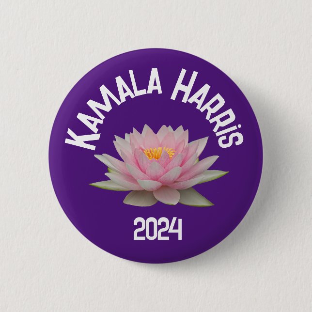 Kamala Harris Lotus 2024 Knapp (Framsida)