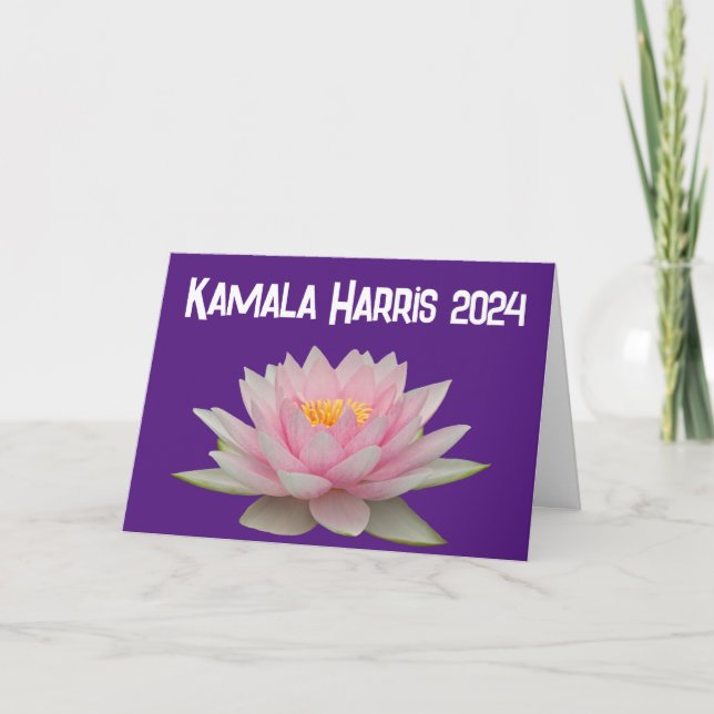 Kamala Harris Lotus 2024 Kort (Framsida)