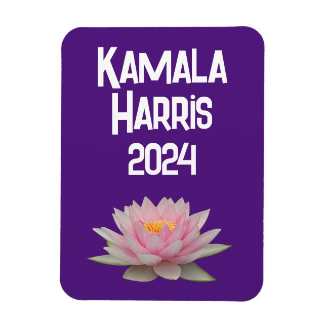 Kamala Harris Lotus 2024 Magnet (Vertikal)