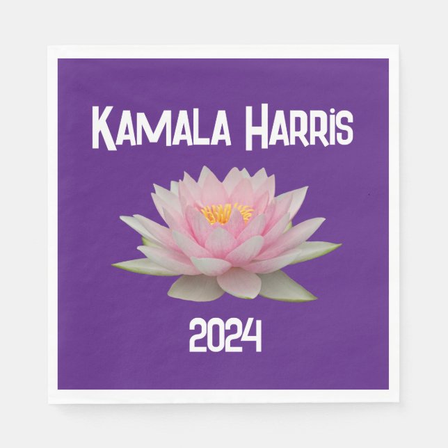 Kamala Harris Lotus 2024 Pappersservett (Framsidan)