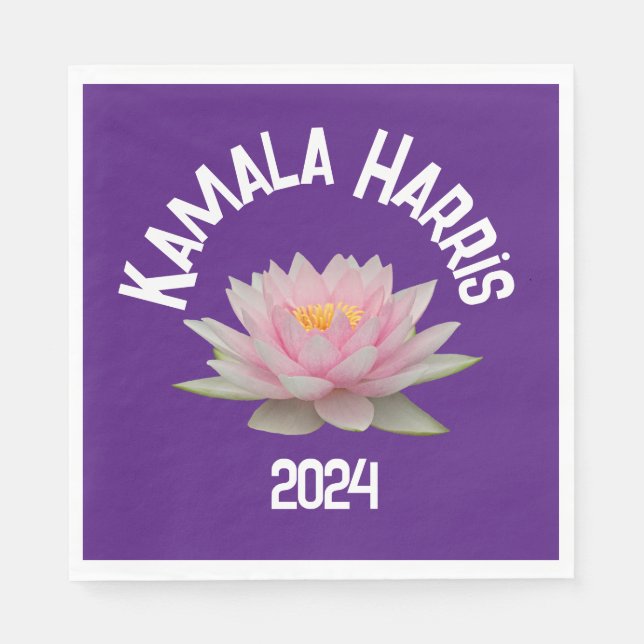 Kamala Harris Lotus 2024 Pappersservett (Framsidan)