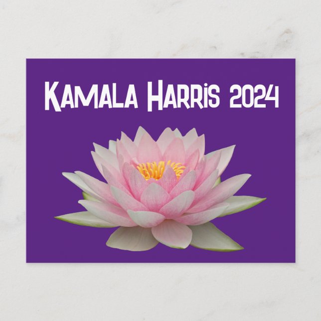 Kamala Harris Lotus 2024 Vykort (Framsida)