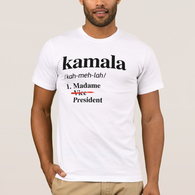 Kamala Harris Madame Vices talman T Shirt (Framsida)