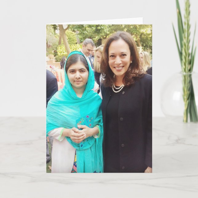 Kamala Harris & Malala Yousafzai Kort (Framsida)