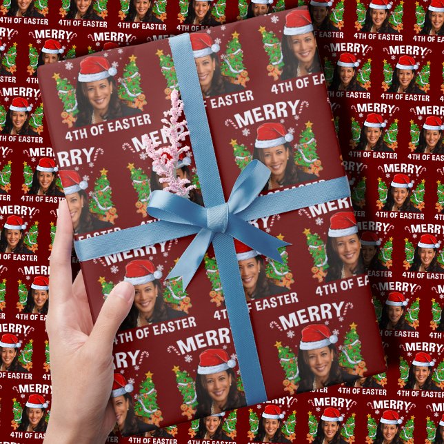 Kamala Harris Merry 4:e Påsk Presentpapper (Skapare uppladdad)
