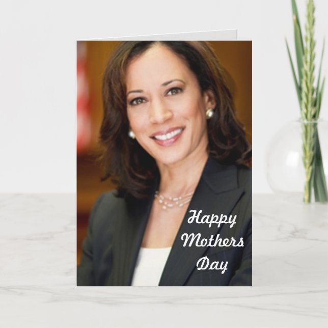 KAMALA HARRIS MORS DAG-registrerat gratulationskor Kort (Framsida)
