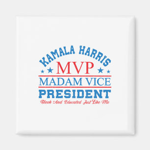 Kamala Harris Mvp (Vice, president Black och E) Magnet