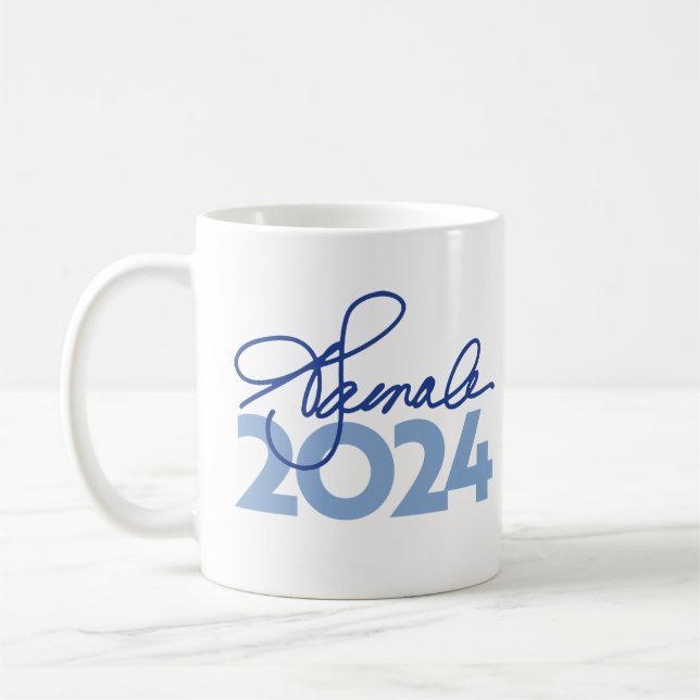 Kamala Harris Namnteckning 2024 Kaffemugg (Vänster)