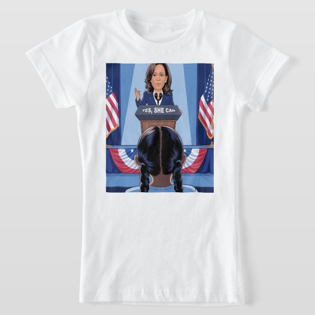 KAMALA HARRIS NIECE: Girls Bra T-SHIRT (Laydown)