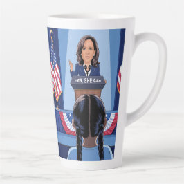 KAMALA HARRIS NIECE - JA HON KAN Latte Mugg