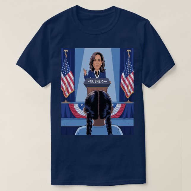 KAMALA HARRIS NIECE - JA HON KAN T-Shirt (Design framsida)