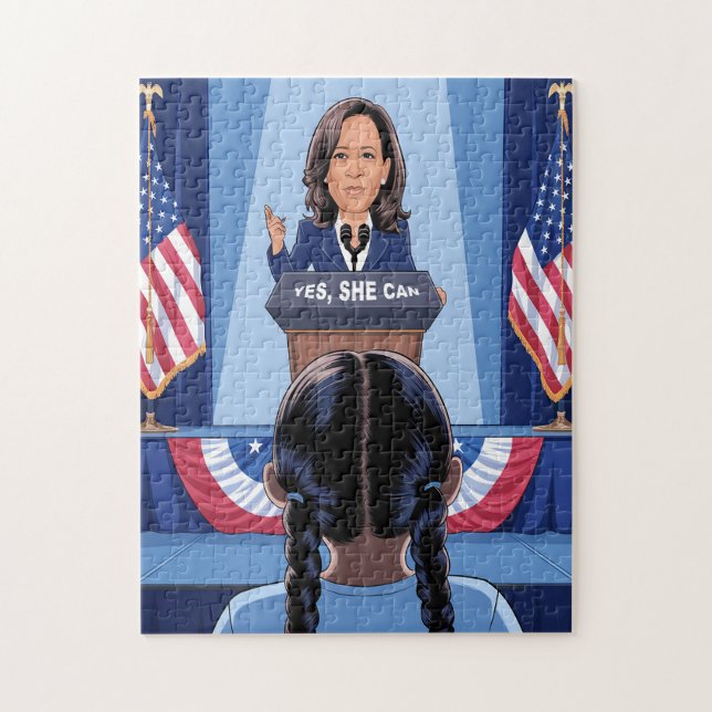 KAMALA HARRIS' NIECE Jigszle Puzzle Pussel (Vertikal)