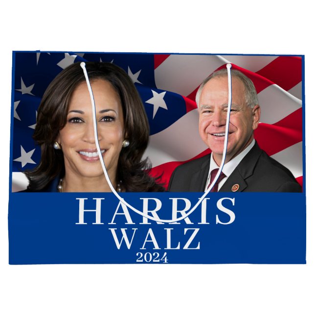 Kamala Harris och Tim Walz 2024 (Baksidan)