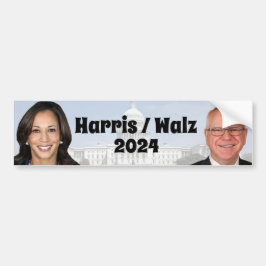 Kamala Harris och Tim Walz 2024 Bildekal