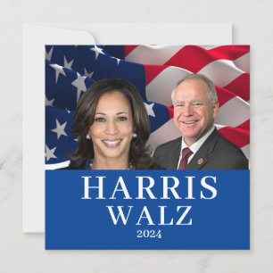 Kamala Harris och Tim Walz 2024 Inbjudningar