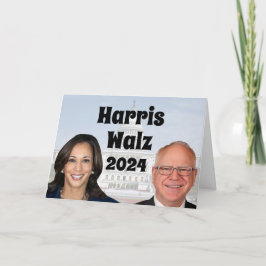 Kamala Harris och Tim Walz 2024 Kort