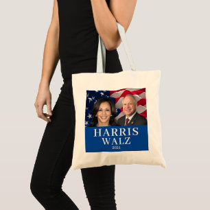 Kamala Harris och Tim Walz 2024 Tygkasse
