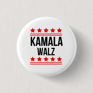 Kamala Harris Och Tim Walz Knapp