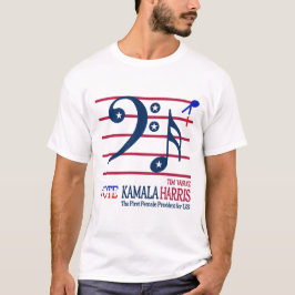 Kamala Harris och Tim Walz T Shirt