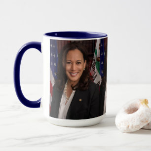 Kamala Harris Officiell Porträtt Coffee Mugg