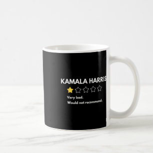 Kamala Harris One 1 Star-klassificering Mycket dål Kaffemugg