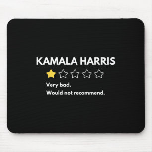 Kamala Harris One 1 Star-klassificering Mycket dål Musmatta